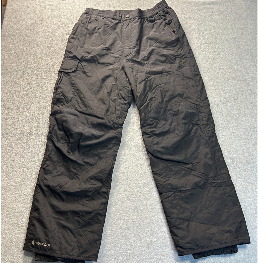 Black Dot Pacific Trail Insulated Snow Ski Pants Mens M Black Winter Outdoor